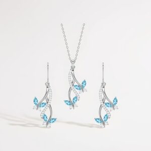 Clara 925 Sterling Silver Butterfly Jewelry Set